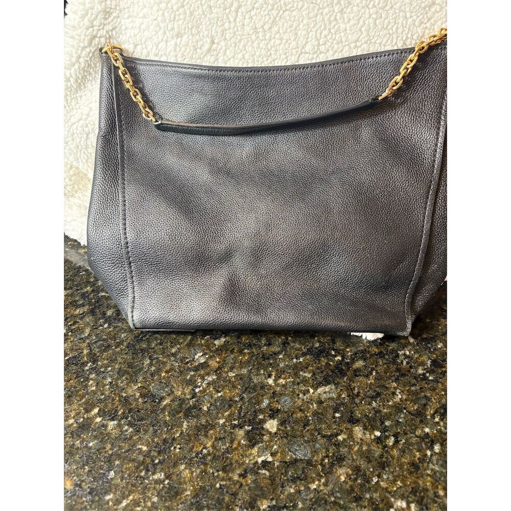 Tory Burch Women's Black Leather Hobo Shoulder Bag - Picture 7 of 10